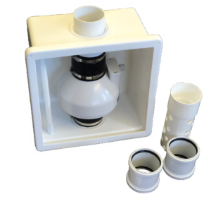 Glencoe-Radvac® In-Line Plastic Radon Fan Enclosure Complete