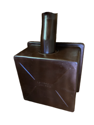 Glencoe-Radvac® In-Line Plastic Radon Fan Enclosure Complete (Brown)